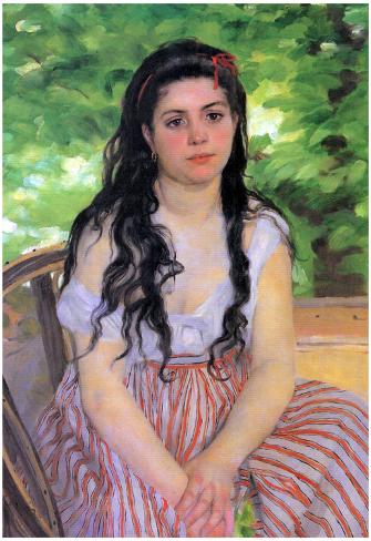 Summertime study by Pierre-Auguste Renoir Giclee Fine Art Print Repro on Canvas